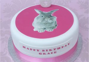 Birthday Cake Kits for Cake Decorating Personalised Bunny Birthday Cake Decoration Kit by Clever