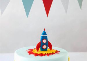 Birthday Cake Kits for Cake Decorating Space Rocket themed Diy Birthday Cake Decorating Kit for