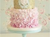Birthday Cakes for 30th Birthday Girl 30th Birthday Cake with Pink Ruffles and Gold Sparkles