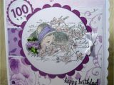 Birthday Card 100 Years Old Crafty Creations by A J 100 Years Old Birthday Card
