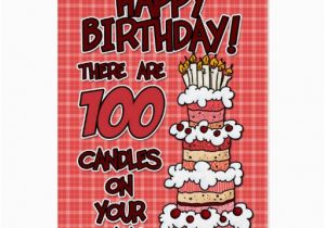 Birthday Card 100 Years Old Happy Birthday 100 Years Old Greeting Card Zazzle