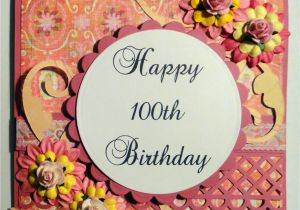 Birthday Card 100 Years Old Time to Create Happy 100th Birthday and Magnolia Candy