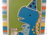 Birthday Card 2 Year Old Boy Scrap Making Dino Birthday