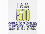 Birthday Card 50 Years Old 50 Years Old Birthday Designs Greeting Card Zazzle