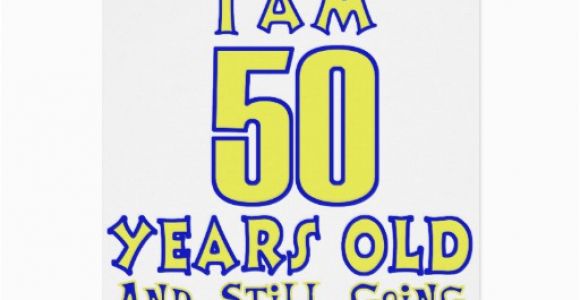Birthday Card 50 Years Old 50 Years Old Birthday Designs Greeting Card Zazzle