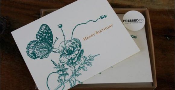 Birthday Card Box Sets Happy Birthday Card Box Set by Pressedco On Etsy