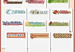 Birthday Card Calendar organizer Annual Birthday Calendar Yearly Date organizer