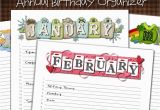Birthday Card Calendar organizer My Computer is My Canvas Annual Birthday Calendar Card