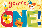Birthday Card for 1 Year Old Boy Bora Illustraties Februari 2012