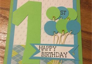 Birthday Card for 1 Year Old Boy One Year Old Little Boy Birthday Card Cards and