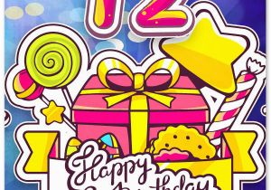 Birthday Card for 12 Year Old Boy Happy 12th Birthday Wishes for 12 Year Old Boy or Girl