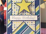 Birthday Card for 12 Year Old Boy Pink and Paper Star Birthday Card