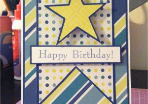 Birthday Card for 12 Year Old Boy Pink and Paper Star Birthday Card
