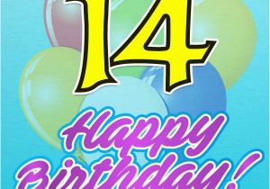 Birthday Card for 14 Year Old Boy Happy 14th Birthday Wishes Cards Wishes