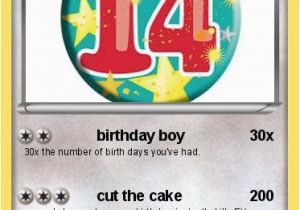 Birthday Card for 14 Year Old Boy Pokemon 14 Year Old Jayden Birthday Boy My Pokemon Card