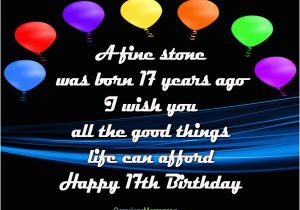 Birthday Card for 17 Year Old Boy 17th Birthday Wishes and Greetings Occasions Messages