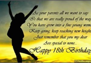 Birthday Card for 18 Year Old Daughter 18th Birthday Wishes for son or Daughter Messages From