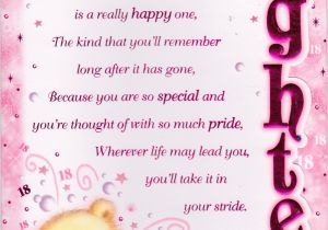 Birthday Card for 18 Year Old Daughter Daughters 18th Birthday Quotes Quotesgram