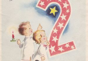 Birthday Card for 2 Year Old Baby Girl Happy Birthday 2 Year Old Twinkle Twinkle Wipco 1950s
