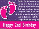Birthday Card for 2 Year Old Baby Girl Second Birthday Poems Happy 2nd Birthday Poems