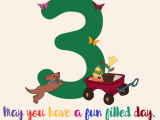 Birthday Card for 3 Year Old Boy On Your 3rd Birthday Free for Kids Ecards Greeting Cards
