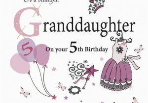 Birthday Card for 5 Year Old Granddaughter 52 5th Birthday Wishes