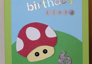 Birthday Card for 6 Year Old Boy Mario Birthday Card for 6 Year Old Boy Handmade
