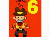 Birthday Card for 6 Year Old Boy Year Old Birthday Boy Greeting Card Zazzle