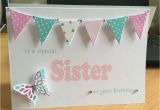 Birthday Card for A Cousin Sister Handmade Personalised Birthday Card Cards Gift Mum Sister