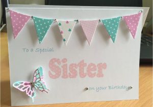 Birthday Card for A Cousin Sister Handmade Personalised Birthday Card Cards Gift Mum Sister