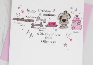 Birthday Card for A Dog Personalised Birthday Card From the Dog by Eggbert Daisy