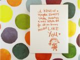 Birthday Card for A Girl You Like Items Similar to I Kind Of Like You Girl Greeting Card