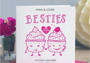 Birthday Card for A Good Friend Best Friend Birthday Card 39 Besties 39 by Lisa Marie Designs