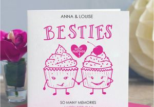 Birthday Card for A Good Friend Best Friend Birthday Card 39 Besties 39 by Lisa Marie Designs