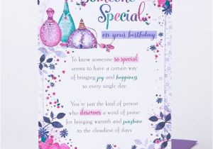 Birthday Card for A Special Person Birthday Card someone so Special Only 89p
