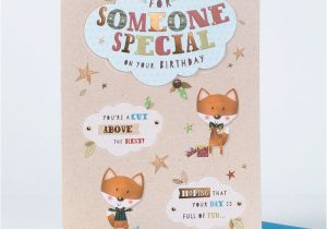 Birthday Card for A Special Person Birthday Card someone Special Fox Only 1 49
