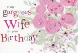 Birthday Card for A Wife Hand Finished Wife Birthday Card Karenza Paperie