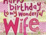 Birthday Card for A Wife Wonderful Wife Birthday Card Large Luxury Birthday Card