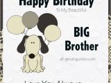 Birthday Card for Brother for Facebook Happy Birthday to My Beautiful Big Brother