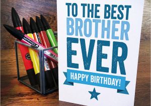 Birthday Card for Brother Images Best Brother Birthday Card by A is for Alphabet