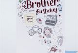 Birthday Card for Brother Images Birthday Card Brother Only 99p