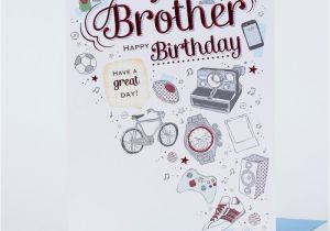 Birthday Card for Brother Images Birthday Card Brother Only 99p