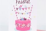 Birthday Card for Close Friend Birthday Card Friend Cake Only 1 49