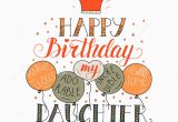 Birthday Card for Daughter Free Download Color Vector Birthday Card for Daughter Stock Vector