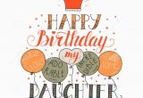 Birthday Card for Daughter Free Download Color Vector Birthday Card for Daughter Stock Vector
