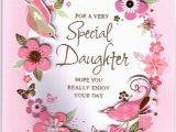 Birthday Card for Daughter Free Download for A Very Special Daughter Birthday Embossed Personalised