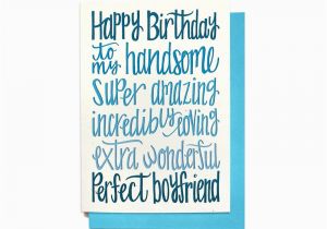 Birthday Card for Fiance Male Boyfriend Birthday Card Happy Birthday to My Handsome