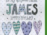 Birthday Card for Fiance Male Personalised Fiance Birthday Card by Claire sowden Design