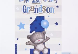 Birthday Card for Grandson 1st Birthday Hugs 1st Birthday Card Grandson Only 1 49