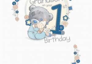 Birthday Card for Grandson 1st Birthday Me to You Special Grandson On Your 1st Birthday Card